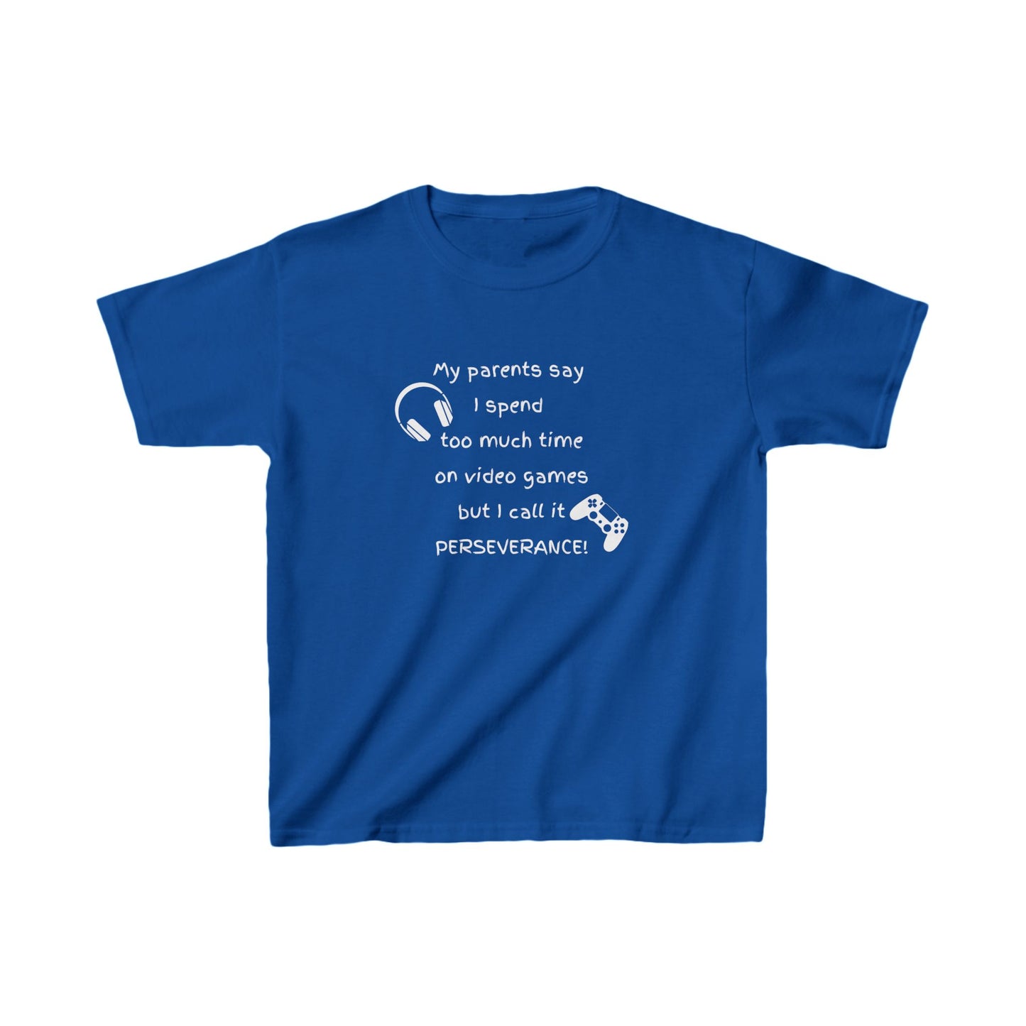 "I call it perseverance!" Kids Gaming Tee - Kids Heavy Cotton™ Tee