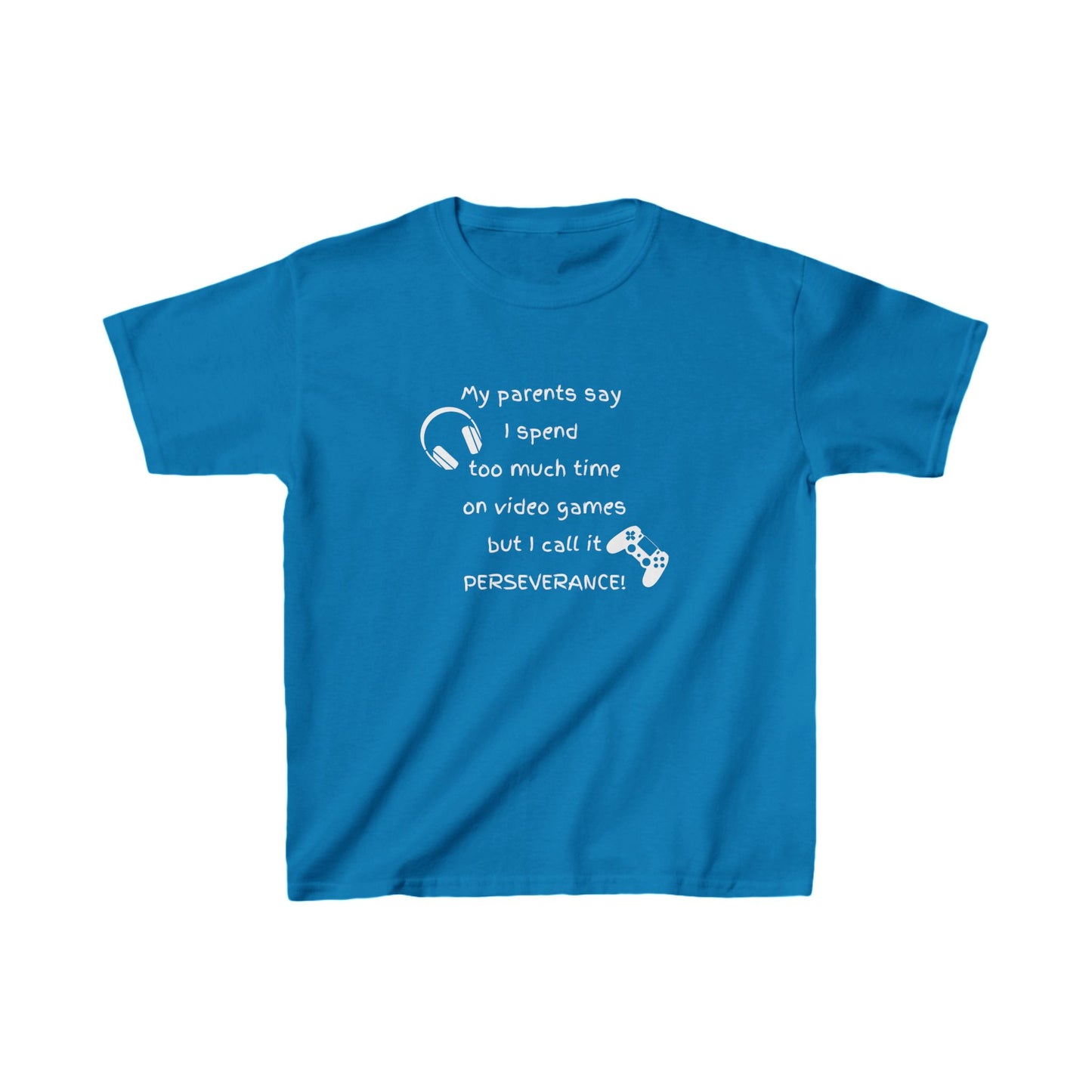 "I call it perseverance!" Kids Gaming Tee - Kids Heavy Cotton™ Tee