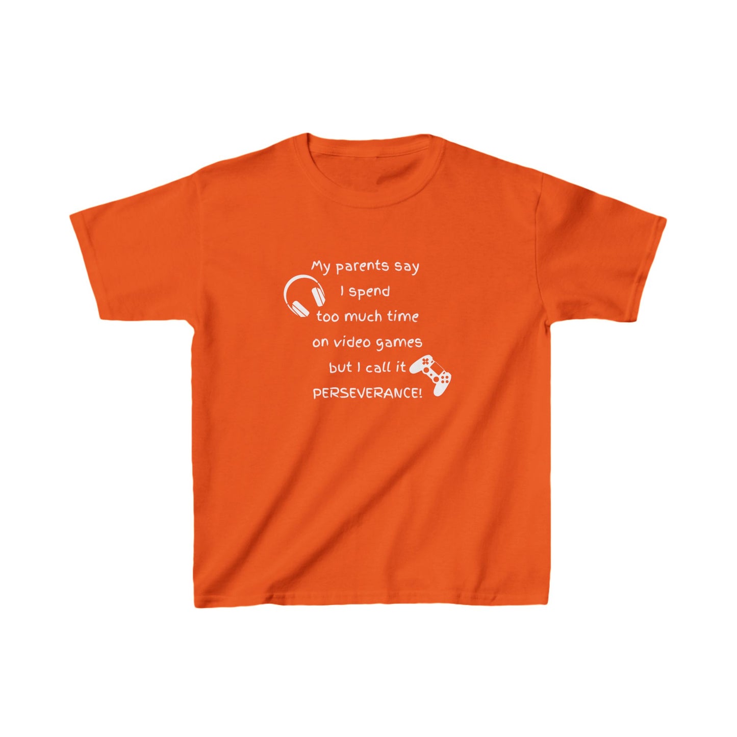 "I call it perseverance!" Kids Gaming Tee - Kids Heavy Cotton™ Tee