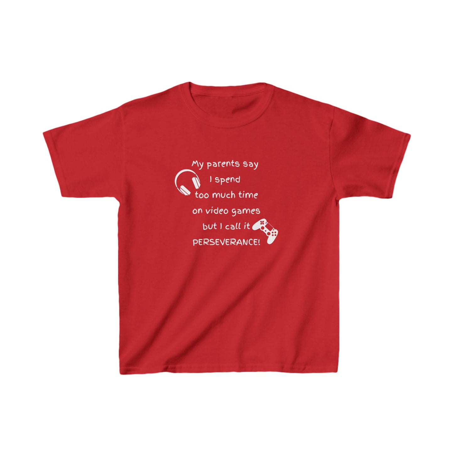 "I call it perseverance!" Kids Gaming Tee - Kids Heavy Cotton™ Tee