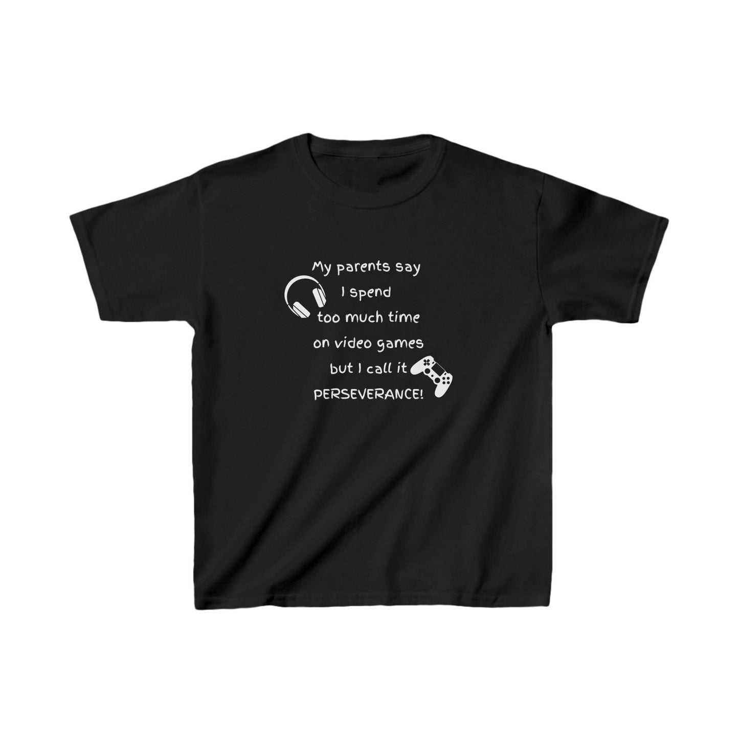 "I call it perseverance!" Kids Gaming Tee - Kids Heavy Cotton™ Tee