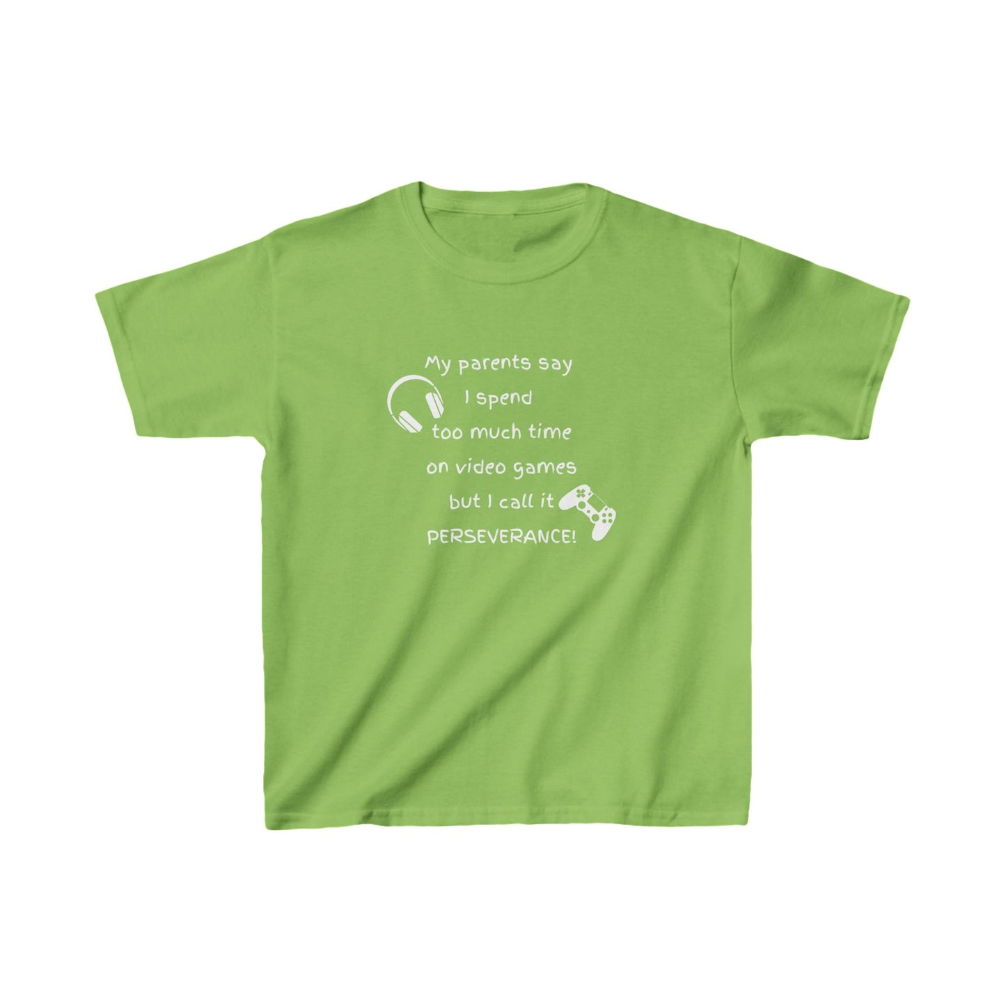 "I call it perseverance!" Kids Gaming Tee - Kids Heavy Cotton™ Tee