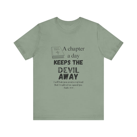 "A Chapter A Day" Unisex Jersey Short Sleeve Tee