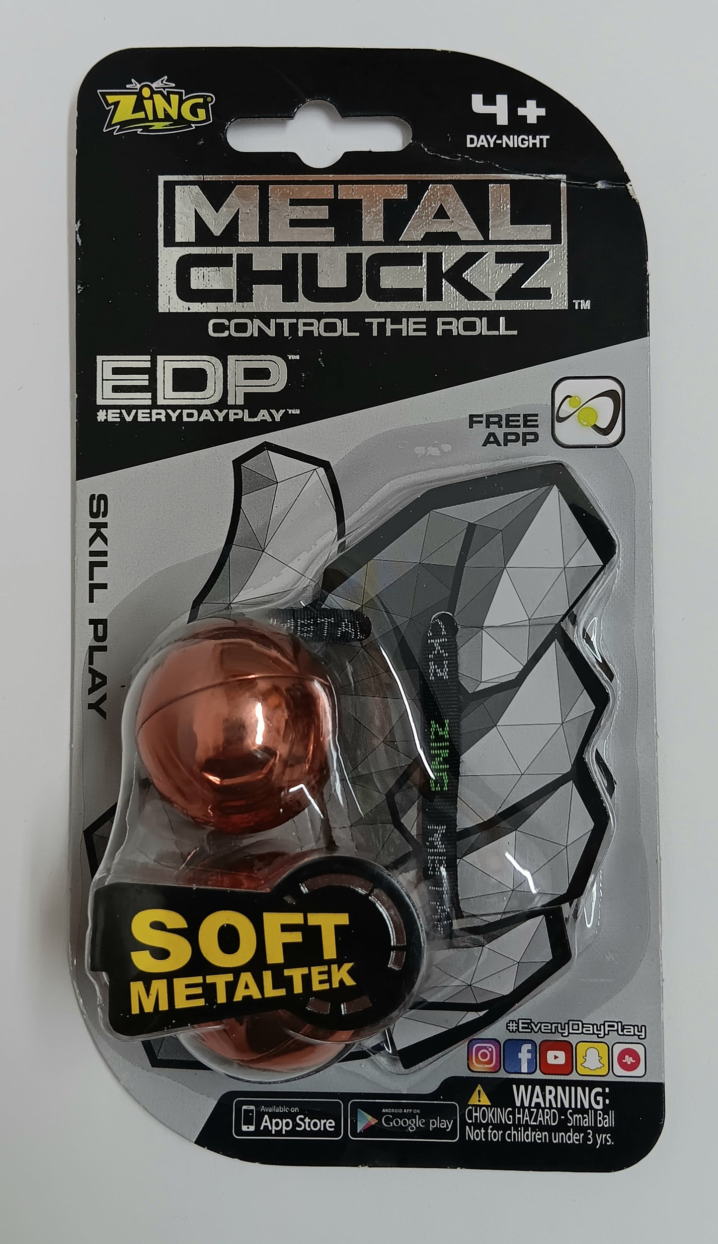 Thumb Chuckz Metal Soft Metaltek Copper Zing Fidget Toy