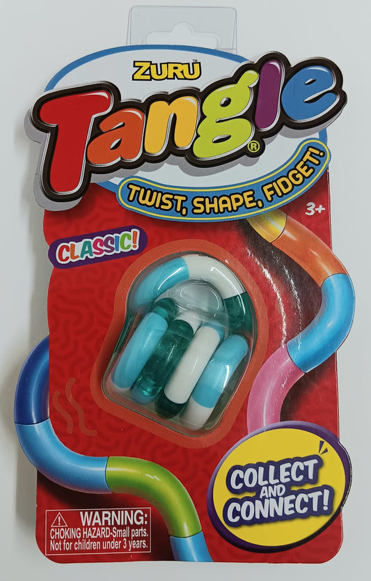 Zuru Tangle Classic Mint Green White Twist Shape Fidget