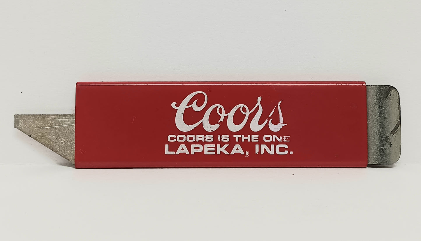 Vintage Coors Box Cutter