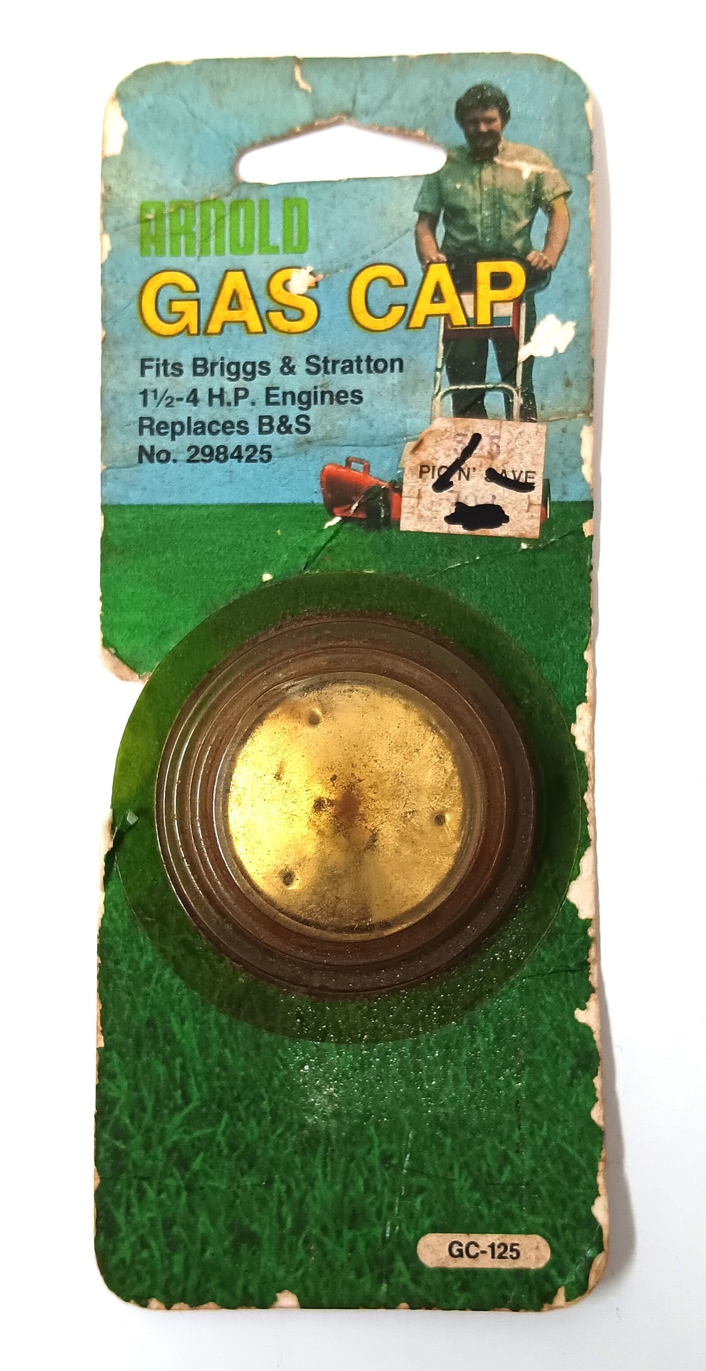 Vintage Arnold Industries Gas Cap Briggs and Stratton Replaces B&S NO. 298425 GC-125