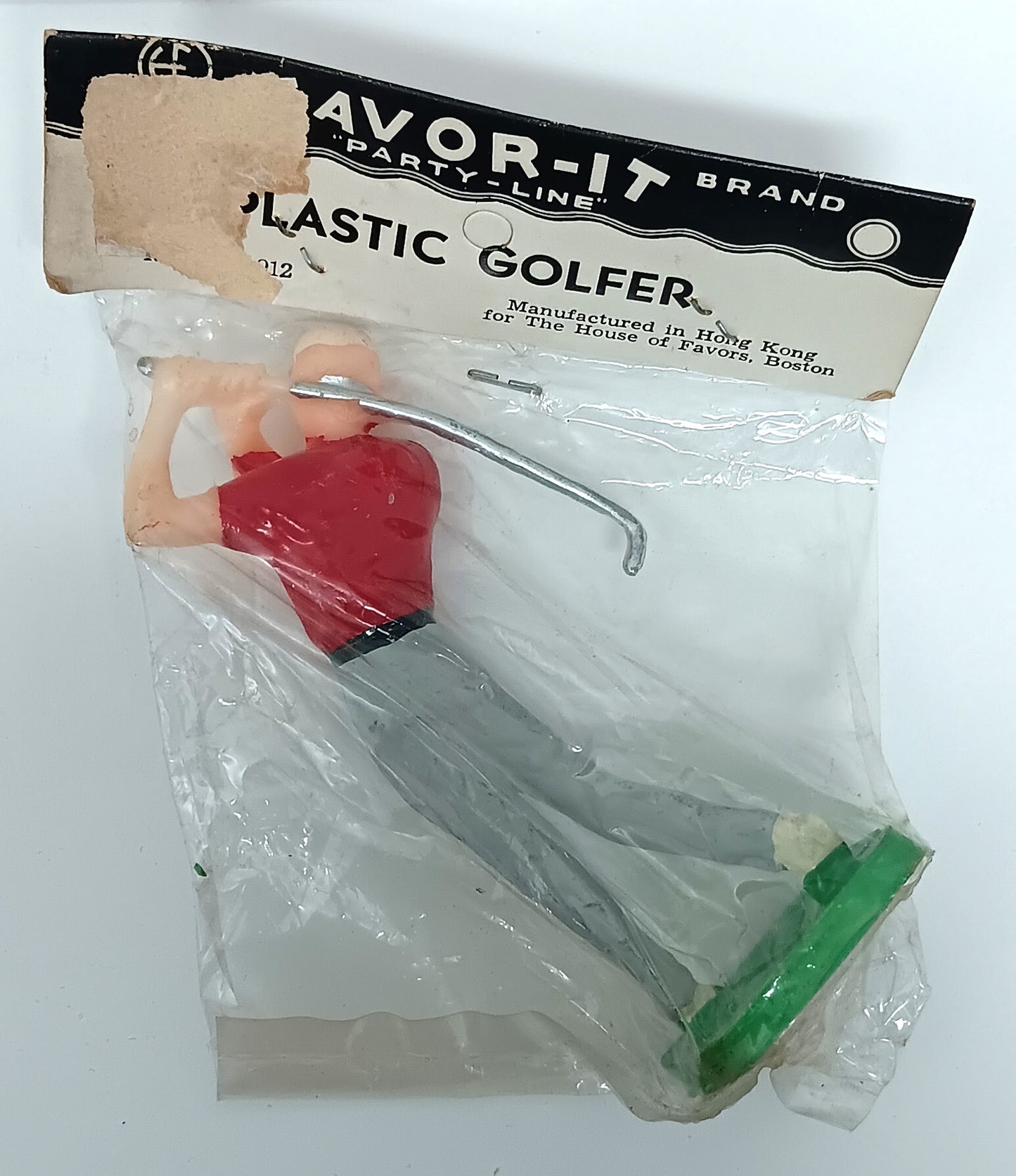 Vintage Favor-It Plastic Golfer Cake Decoration Party Hong Kong