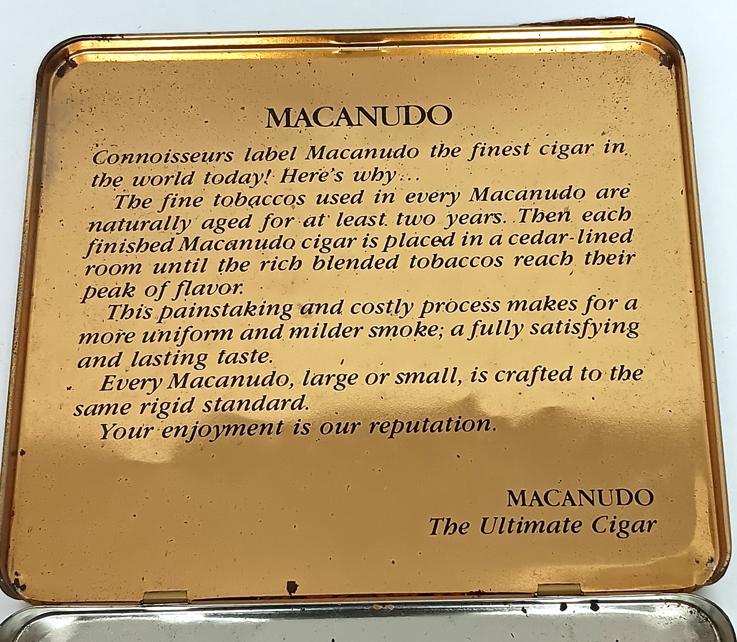 Vintage Macanudo Jamaica Cigar Tin