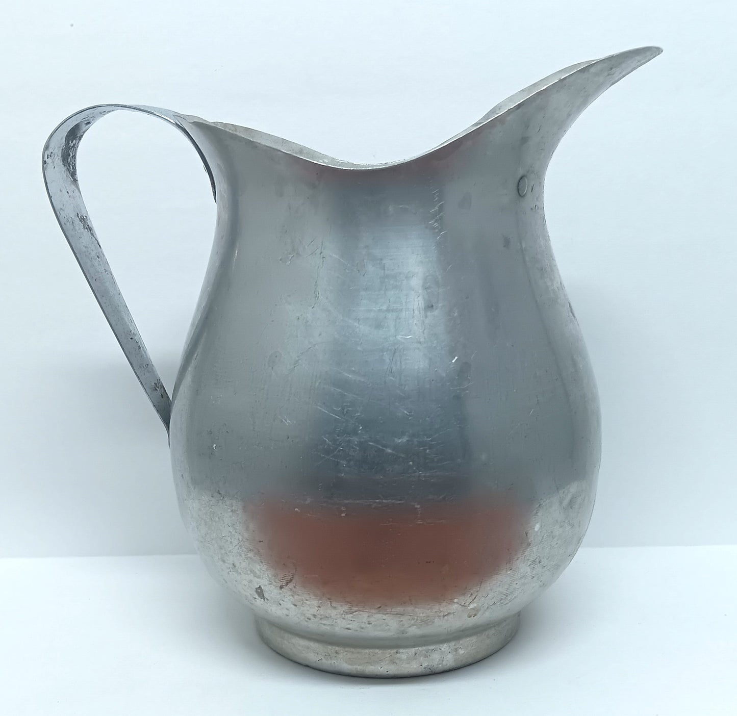 Vintage Metal Restaurant Water Tea Pitcher Ice Catcher