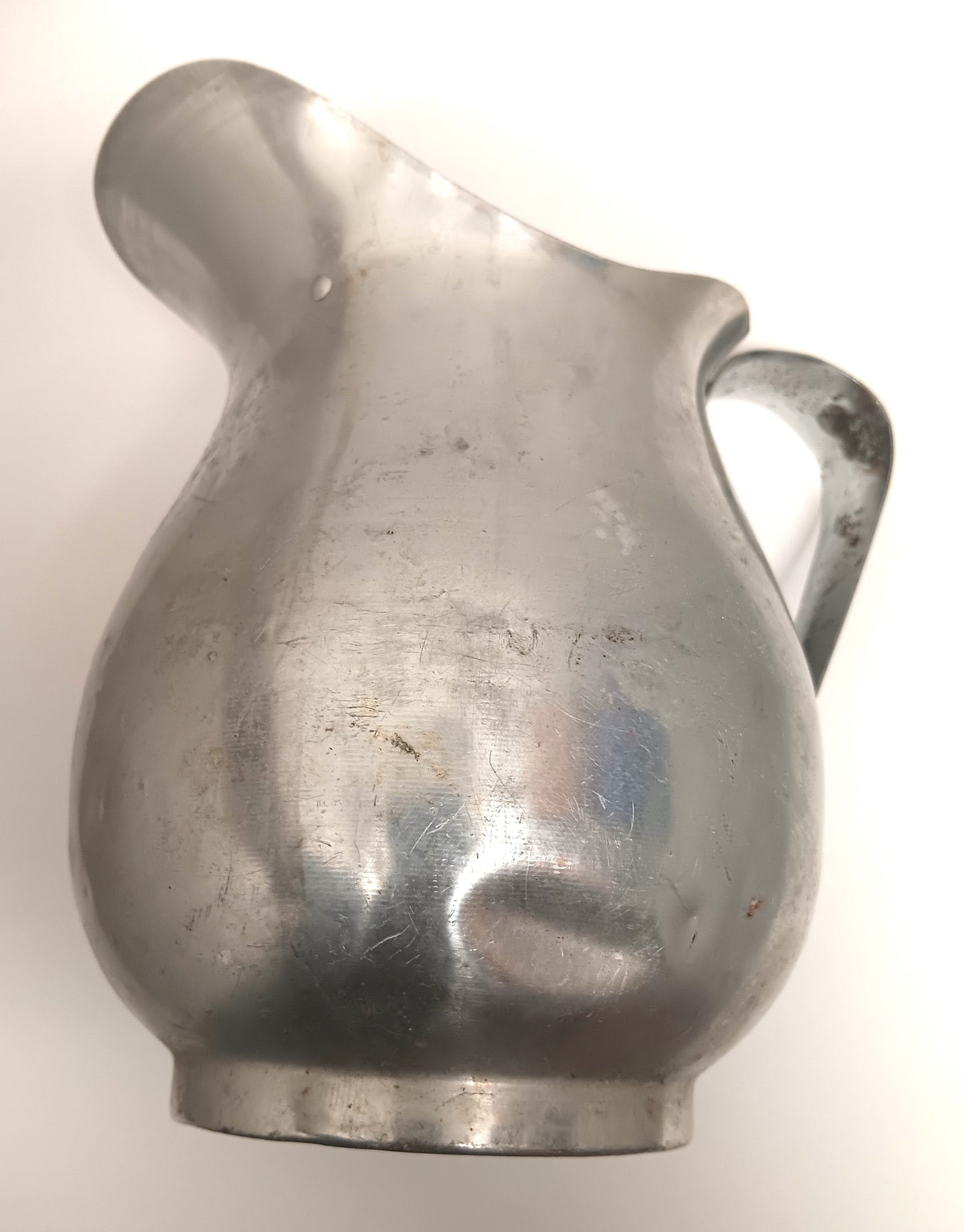 Vintage Metal Restaurant Water Tea Pitcher Ice Catcher