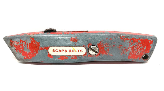 Scapa Belts Marked Vintage Retractable Razor Blade Utility Knife