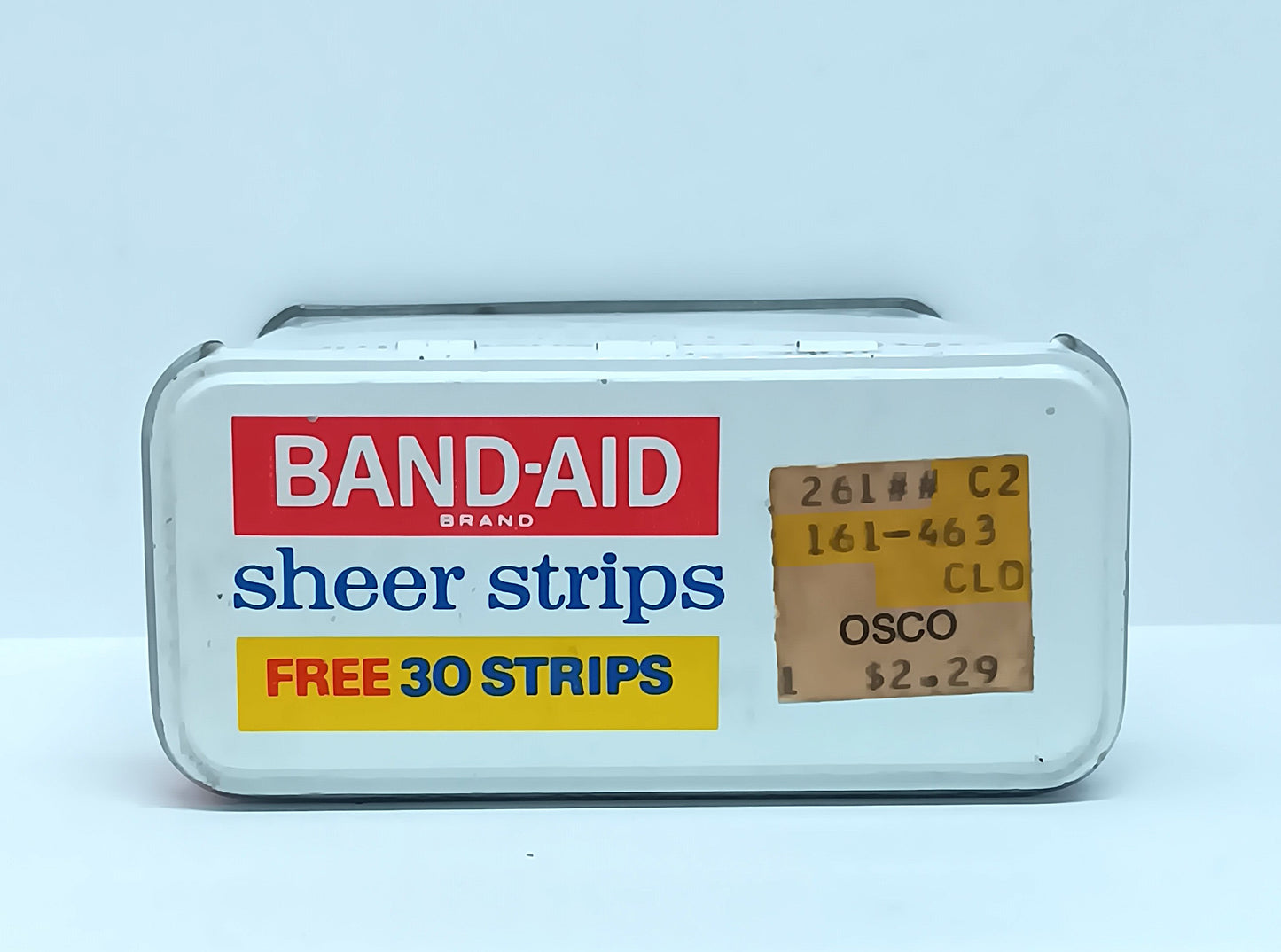 Vintage Band-Aid Sheer Strips Empty Hinged Tin Johnson Value Free