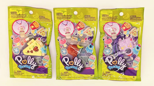 Polly Pocket Tiny Takeaway Pizza Tropical Smoothie Cup Purple Spaceship Rocket