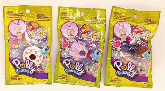 Polly Pocket Tiny Takeaway White Donut Purple Rocket Ship Ice Cream Cone