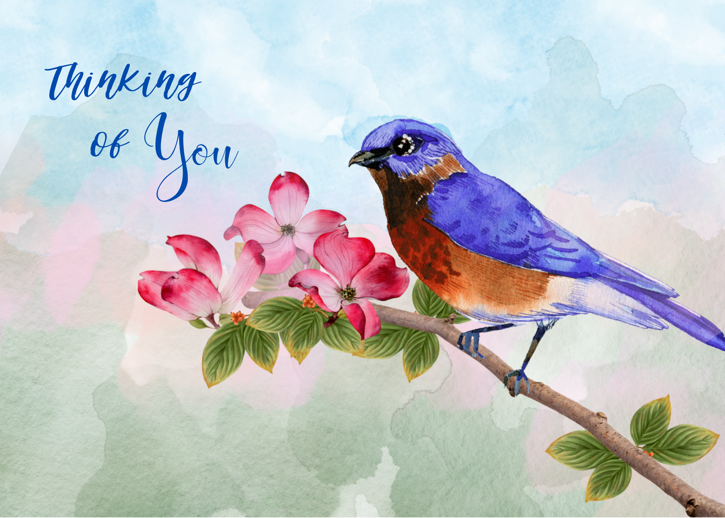 Bluebird Thinking of You Card