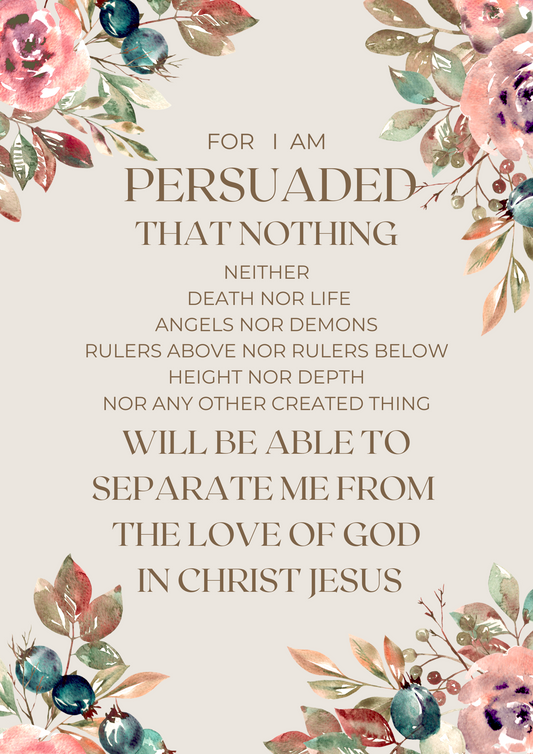 I AM PERSUADED - wall art