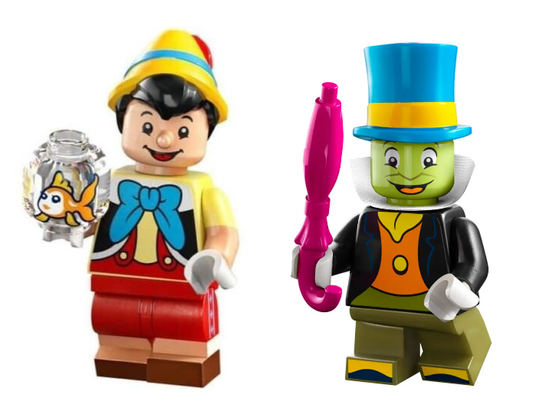 Lego Disney 100 Sealed Pinocchio and Jiminy Cricket Minifigures