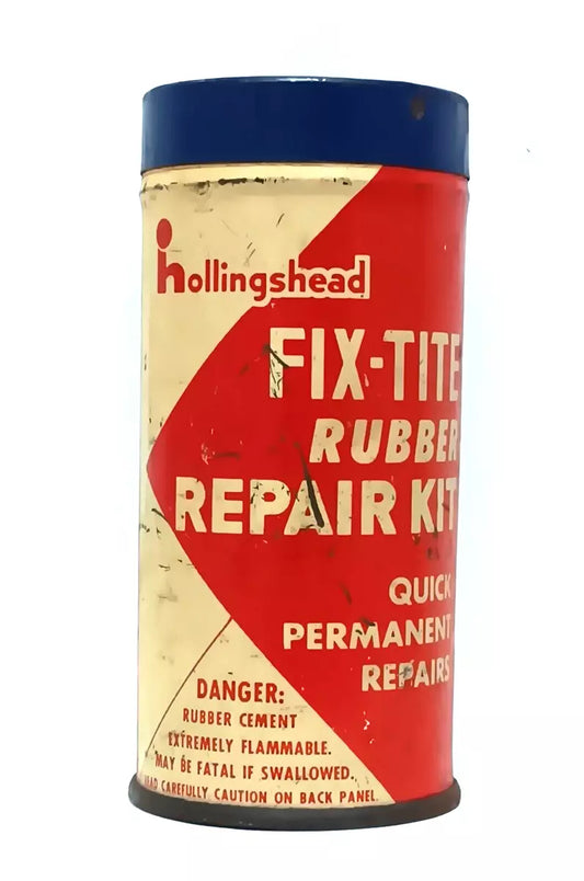 Vintage Hollingshead Fix-Tite Rubber Tire Tube Patch Repair Kit