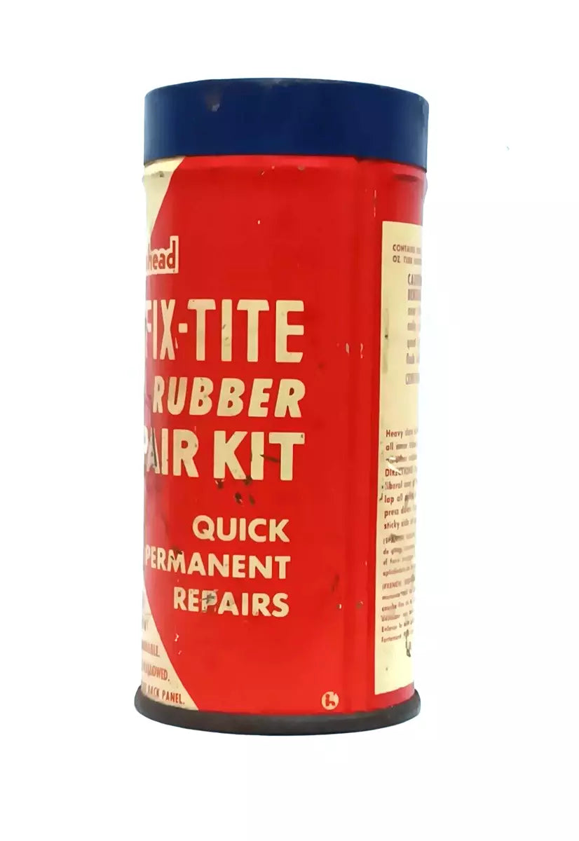 Vintage Hollingshead Fix-Tite Rubber Tire Tube Patch Repair Kit