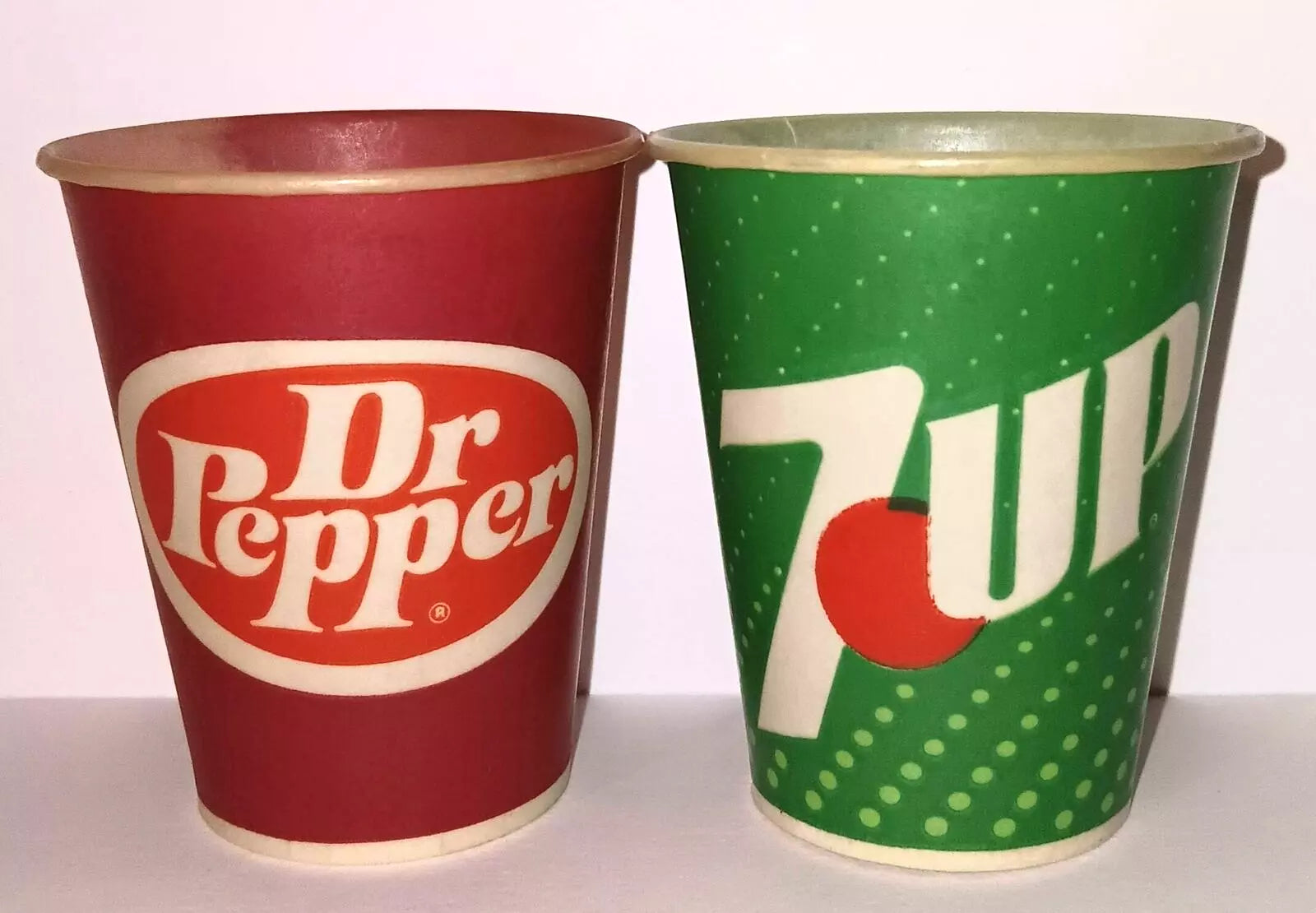 Dr Pepper 7up Wax Cup Pop Soda Fountain