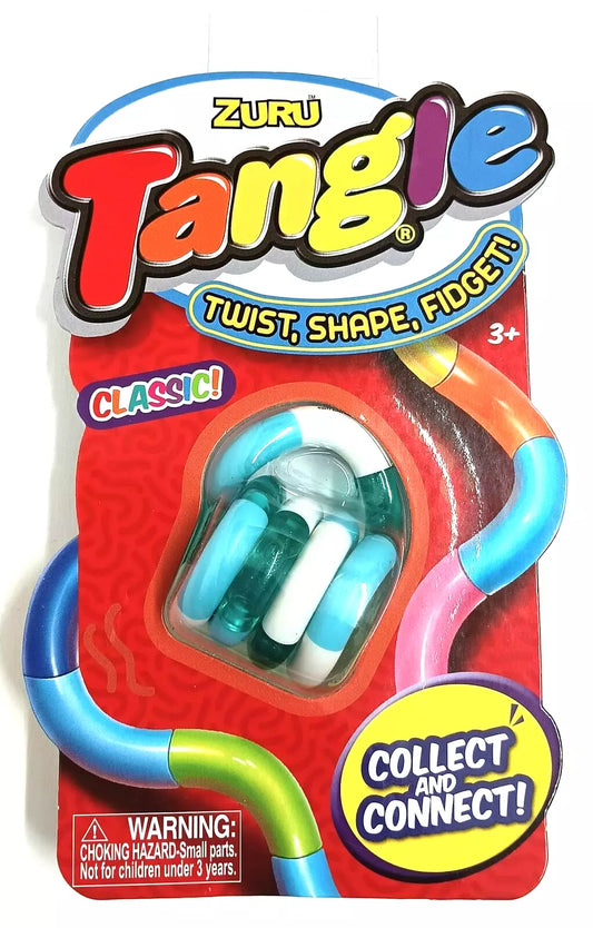 Zuru Tangle Classic Mint Green White Twist Shape Fidget